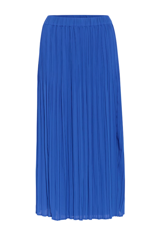 Blue Pleated Skirt