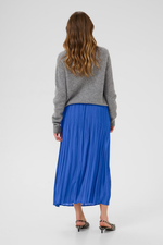 Load image into Gallery viewer, Blue Pleated Skirt
