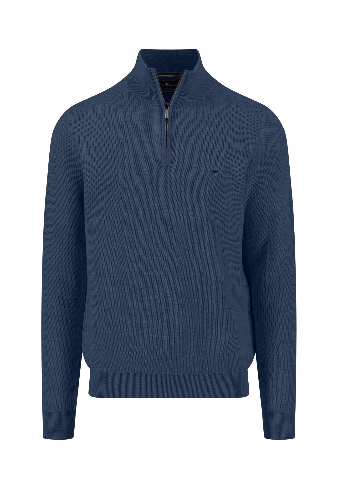 Night Textured Half Zip Sweater