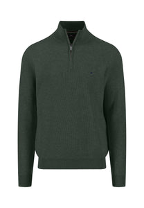 Ivy Textured Half Zip Sweater
