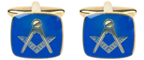 Blue Masonic Cufflinks