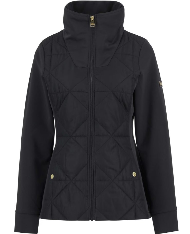 Black Kya Quilted Sweatshirt
