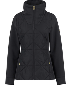 Black Kya Quilted Sweatshirt