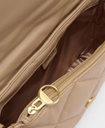 Load image into Gallery viewer, Camel Soft Quilt Shoulder Bag
