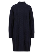 Load image into Gallery viewer, Navy Belford Cable Knitted Dress
