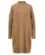 Load image into Gallery viewer, Camel Belford Cable Knitted Dress
