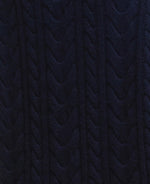 Load image into Gallery viewer, Navy Belford Cable Knitted Dress
