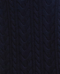 Navy Belford Cable Knitted Dress