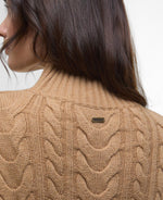 Load image into Gallery viewer, Camel Belford Cable Knitted Dress
