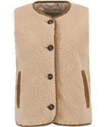 Load image into Gallery viewer, Camel Luciana Fleece Gilet
