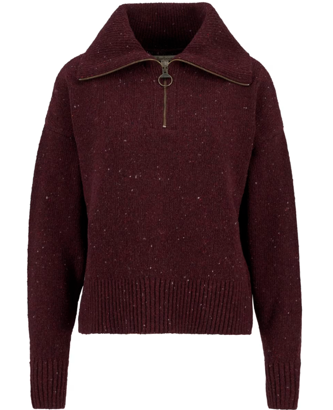 Cherry Lavensdale Half Zip Jumper