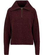 Load image into Gallery viewer, Cherry Lavensdale Half Zip Jumper

