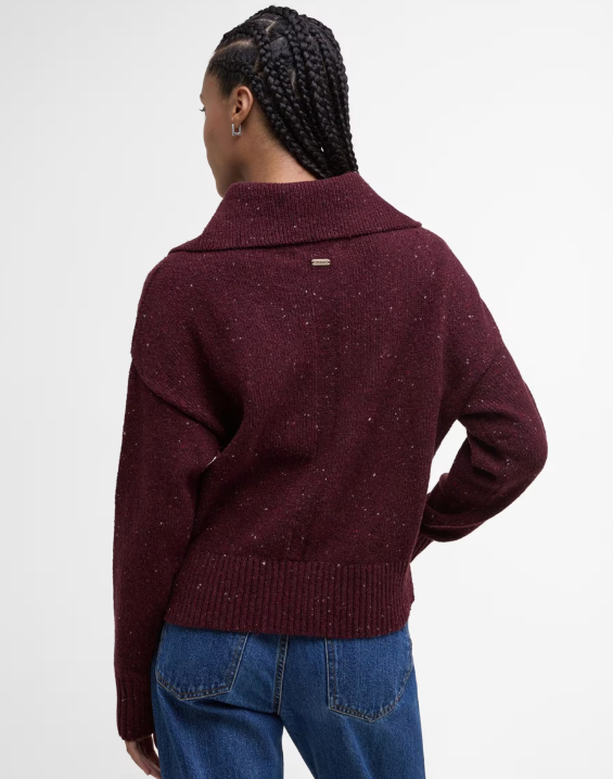 Cherry Lavensdale Half Zip Jumper