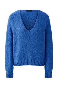 Blue V-Neck Pullover