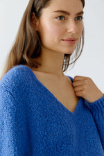 Load image into Gallery viewer, Blue V-Neck Pullover
