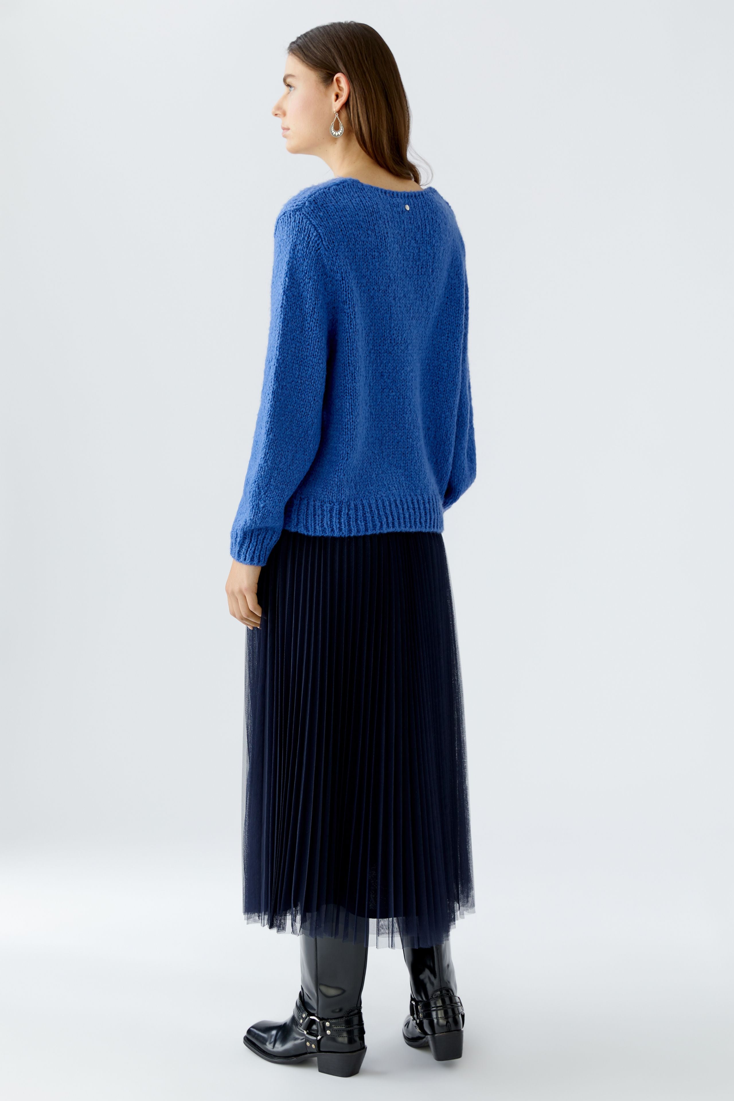 Blue V-Neck Pullover