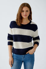 Load image into Gallery viewer, Navy Stripe Esmy Pullover
