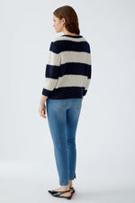 Load image into Gallery viewer, Navy Stripe Esmy Pullover
