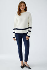 Load image into Gallery viewer, White Viniah Stripe Jumper
