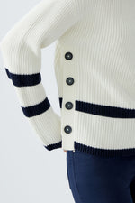 Load image into Gallery viewer, White Viniah Stripe Jumper
