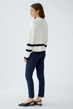 Load image into Gallery viewer, White Viniah Stripe Jumper
