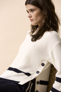 White Viniah Stripe Jumper
