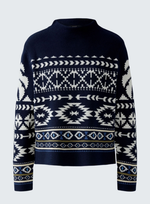 Load image into Gallery viewer, Navy Patterned Jumper

