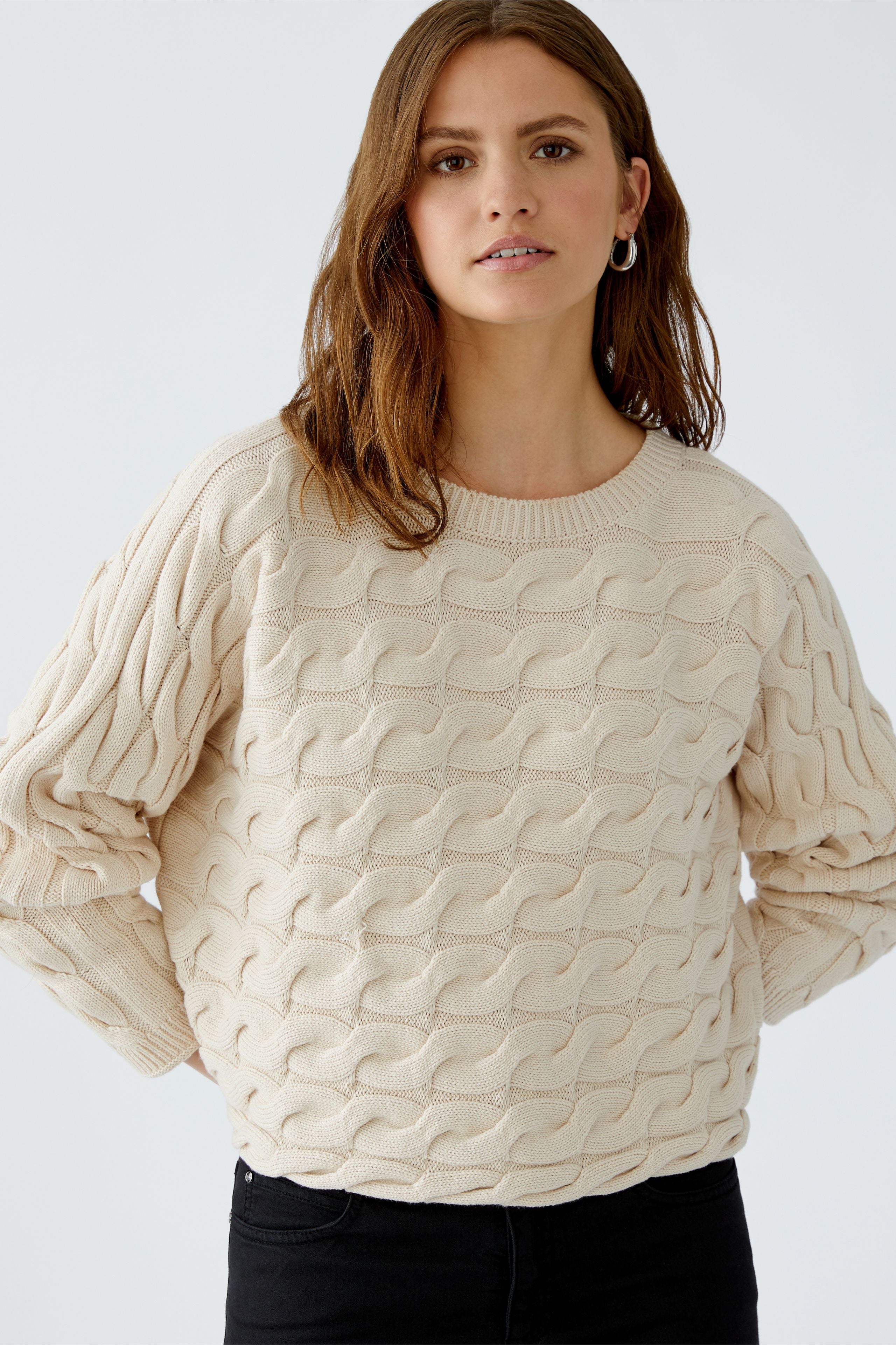 Cream Cable Knit Jumper