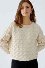 Load image into Gallery viewer, Cream Cable Knit Jumper
