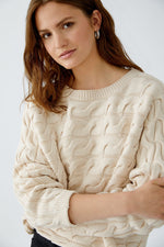 Load image into Gallery viewer, Cream Cable Knit Jumper
