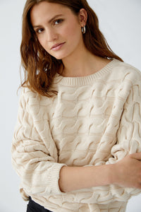 Cream Cable Knit Jumper