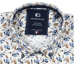 Load image into Gallery viewer, Navy Twill Leaf Print Shirt
