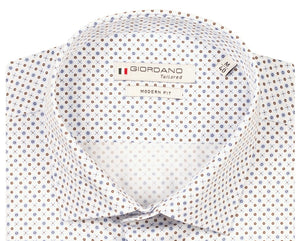 Blue Satin Graphic Print Shirt