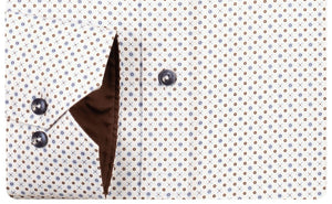 Blue Satin Graphic Print Shirt