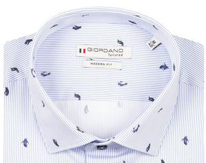 Blue Penguin Print Shirt