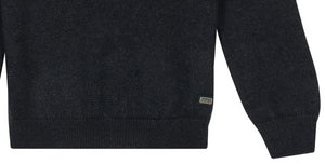 Navy Half Zip Cable Knit