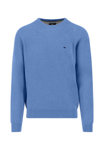 Blue Crew Neck Sweater