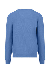 Blue Crew Neck Sweater