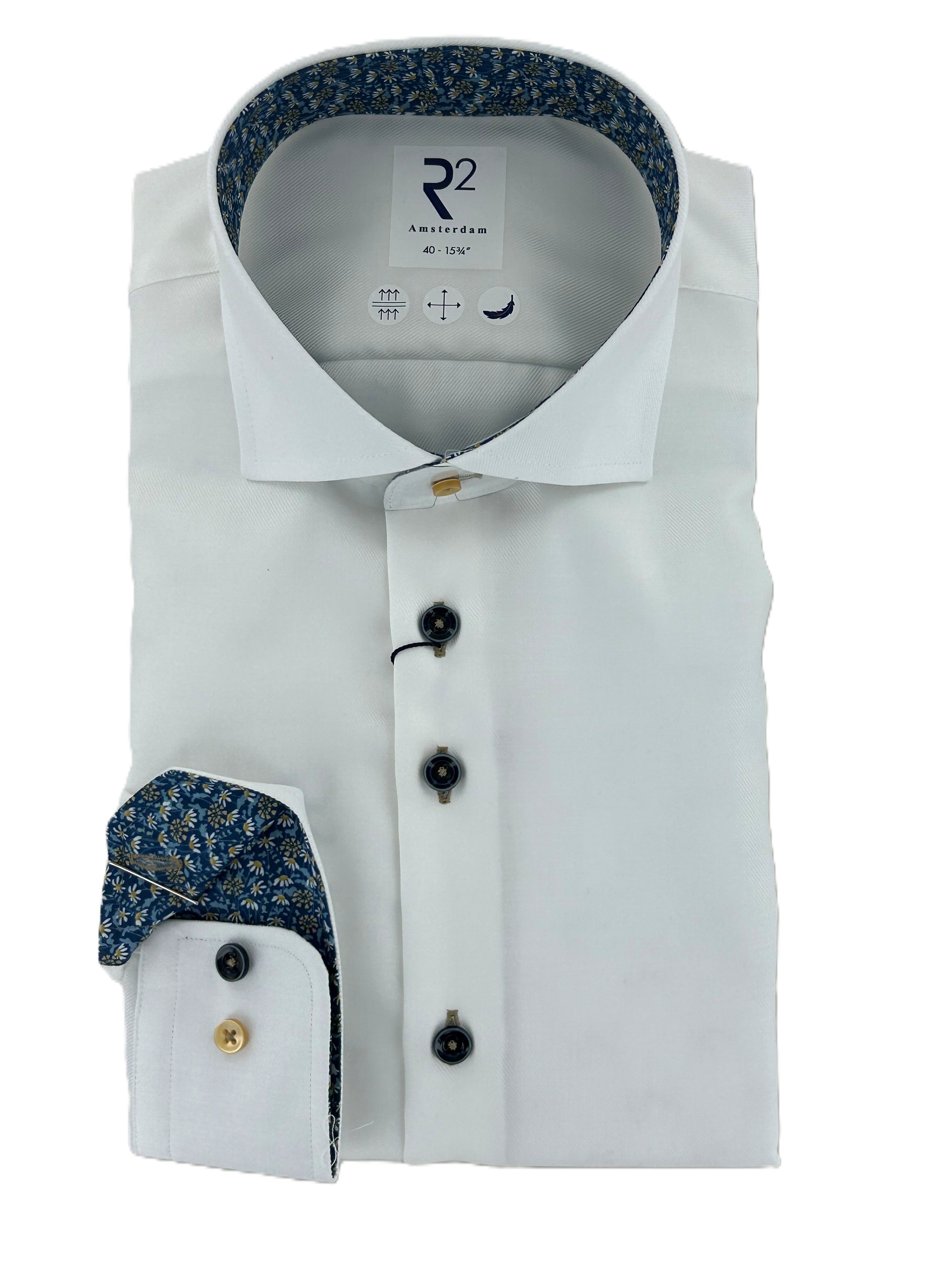 White Twill Cotton Shirt
