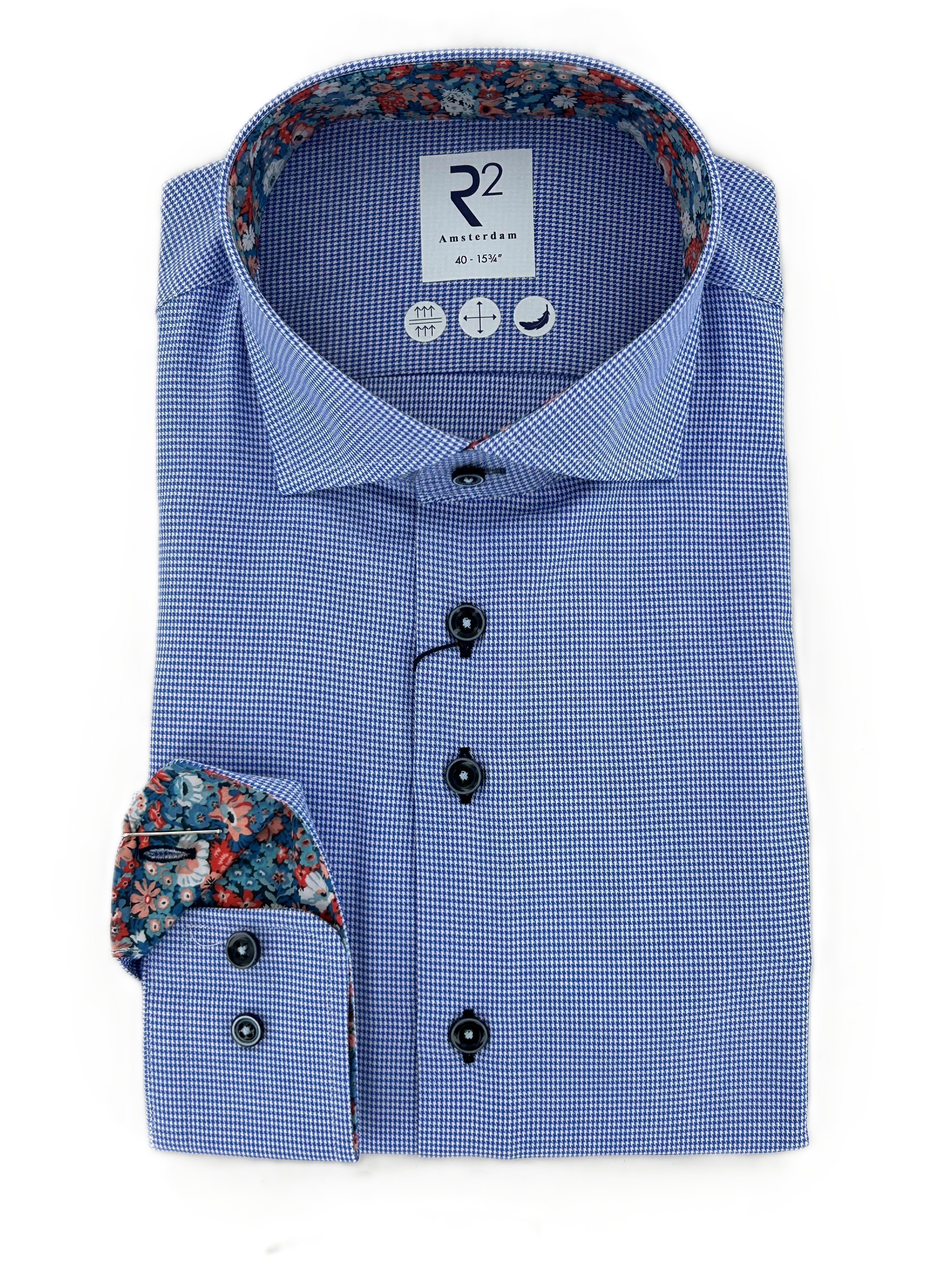 Blue Puppytooth Shirt