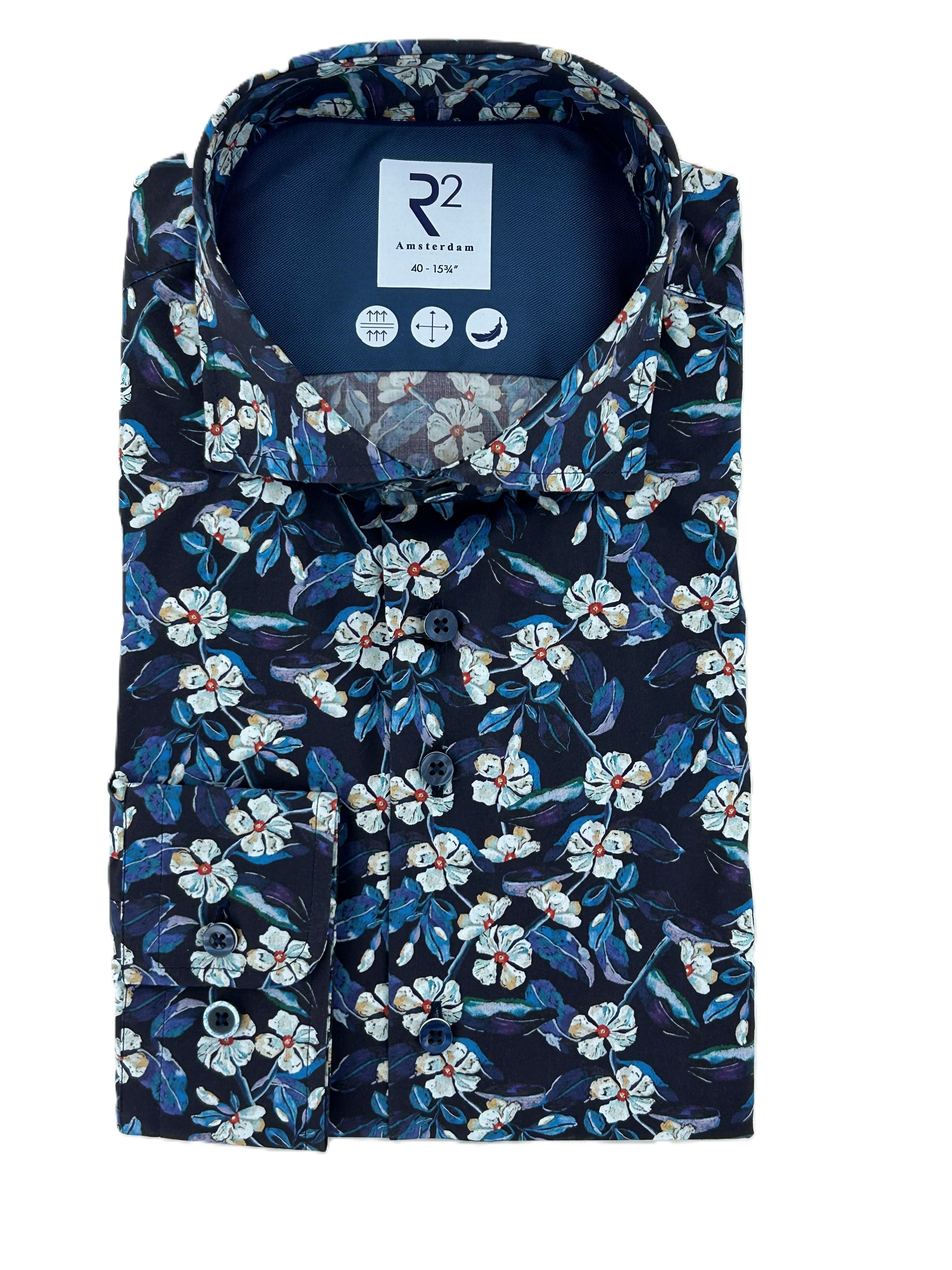 Navy Liberty Print Shirt