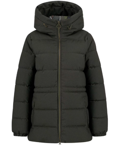 Olive Begonia Puffer Coat