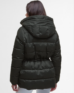 Olive Begonia Puffer Coat