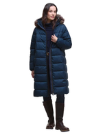 Load image into Gallery viewer, Navy Marjoram Puffer Coat
