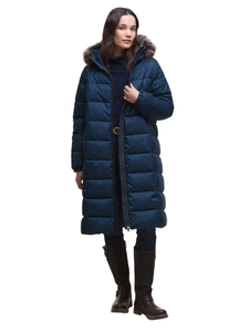 Navy Marjoram Puffer Coat