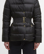 Load image into Gallery viewer, Black Short Track Line Puffer Jacket
