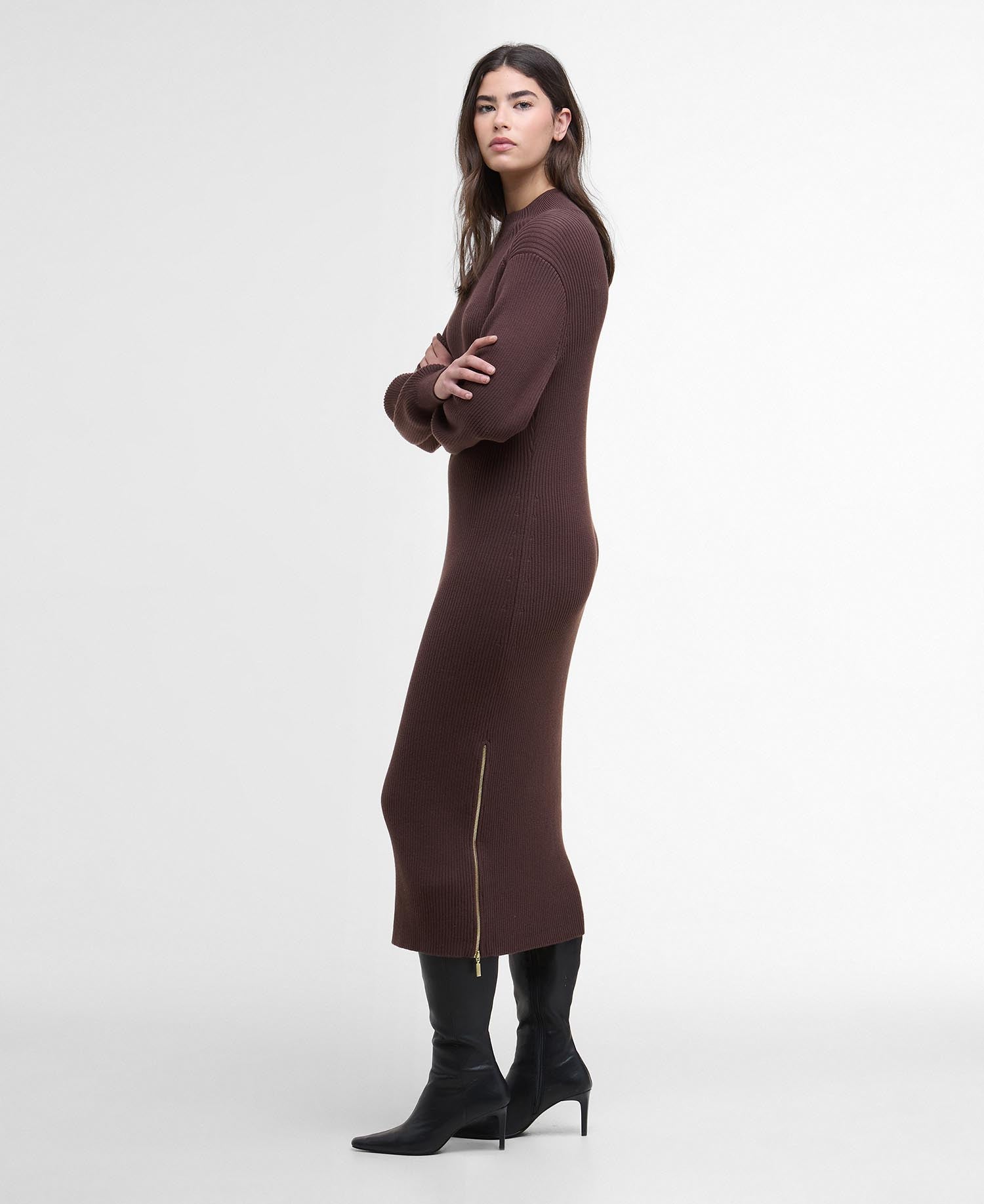 Chocolate Kaia Knitted Midi Dress