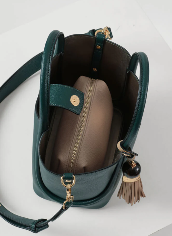 Teal Floella Tote Crossbody
