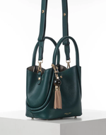 Load image into Gallery viewer, Teal Floella Tote Crossbody
