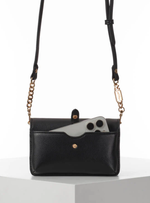 Load image into Gallery viewer, Black Eloise Phone Bag
